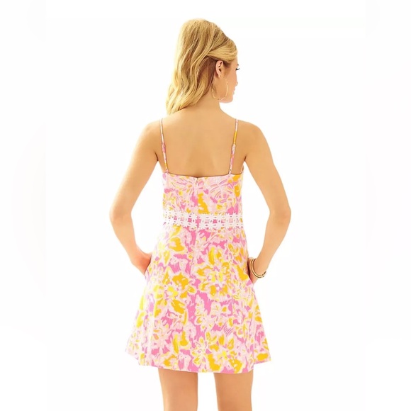 Lilly Pulitzer LENORE Dress Style #23499 Size 8 in Kir Royal Pink Ooh La La - Picture 2 of 6